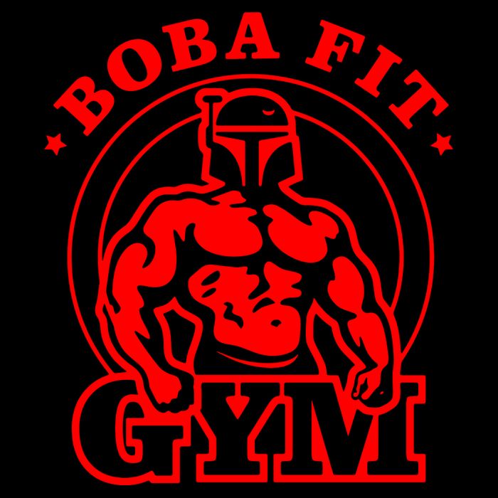 Boba Fit Fat Bodybuilding Gym Cooling Performance Crew T-Shirt