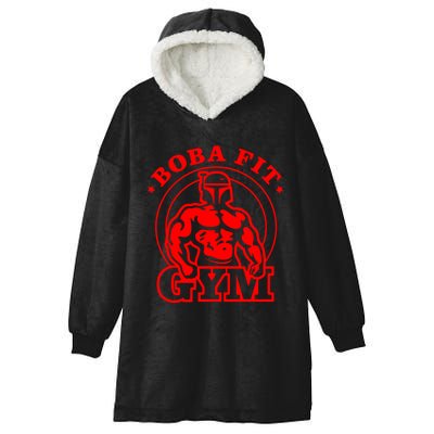 Boba Fit Fat Bodybuilding Gym Hooded Wearable Blanket