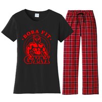 Boba Fit Fat Bodybuilding Gym Women's Flannel Pajama Set