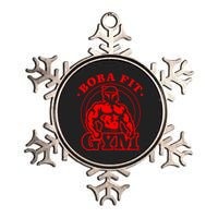 Boba Fit Fat Bodybuilding Gym Metallic Star Ornament