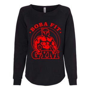 Boba Fit Fat Bodybuilding Gym Womens California Wash Sweatshirt