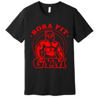 Boba Fit Fat Bodybuilding Gym Premium T-Shirt