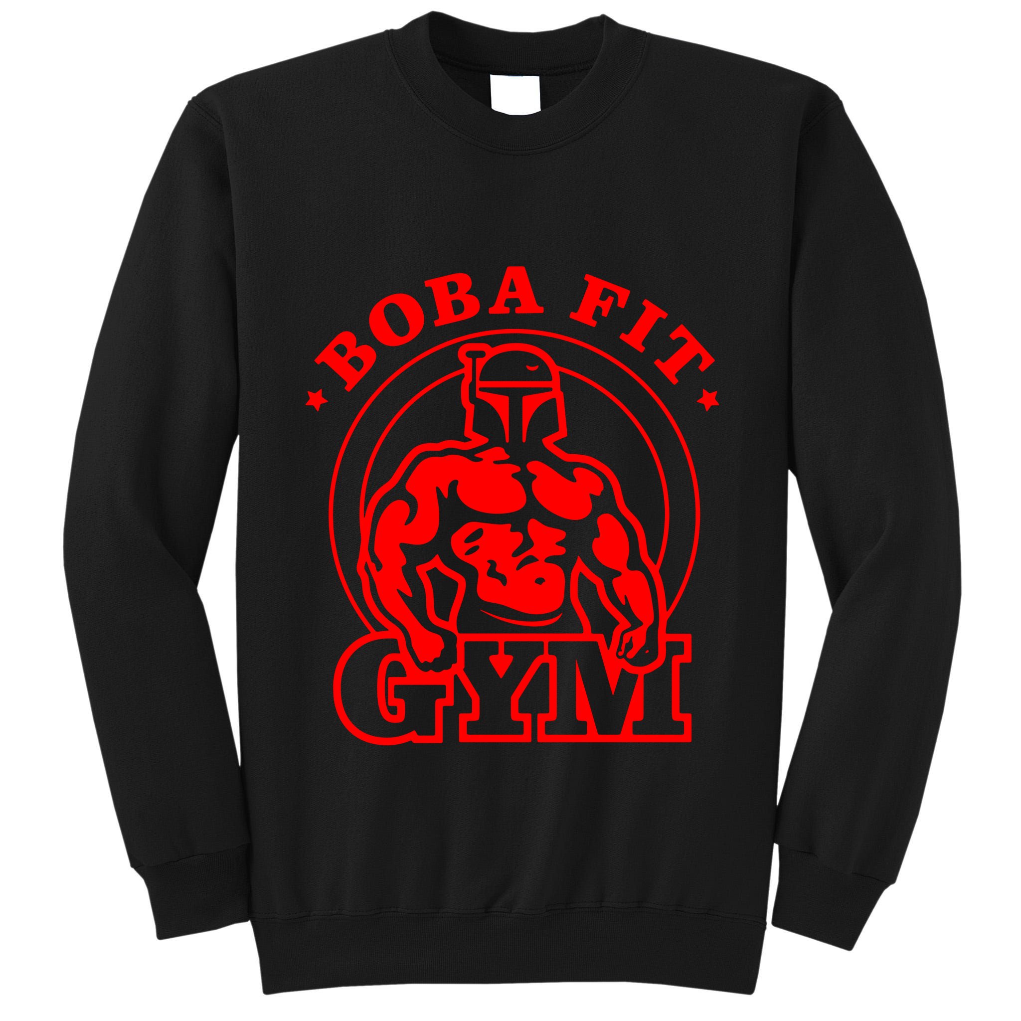 Boba Fit Fat Bodybuilding Gym Tall Sweatshirt