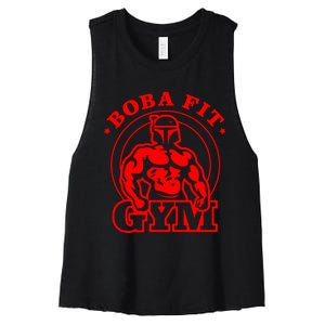 Boba Fit Fat Bodybuilding Gym Women's Racerback Cropped Tank