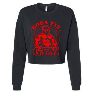 Boba Fit Fat Bodybuilding Gym Cropped Pullover Crew