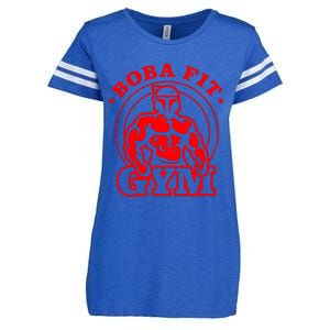 Boba Fit Fat Bodybuilding Gym Enza Ladies Jersey Football T-Shirt