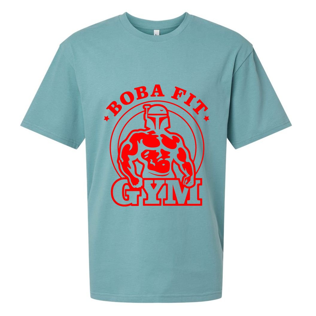 Boba Fit Fat Bodybuilding Gym Sueded Cloud Jersey T-Shirt