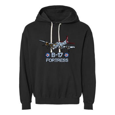 B17 Flying Fortress Bomber Garment-Dyed Fleece Hoodie