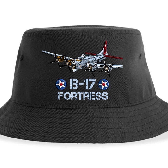 B17 Flying Fortress Bomber Sustainable Bucket Hat
