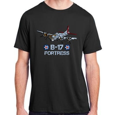 B17 Flying Fortress Bomber Adult ChromaSoft Performance T-Shirt