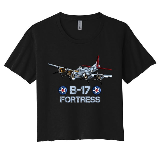 B17 Flying Fortress Bomber Crop Top