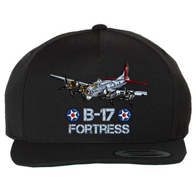 B17 Flying Fortress Bomber Wool Snapback Cap