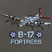 B17 Flying Fortress Bomber Cotton Canvas Backpack