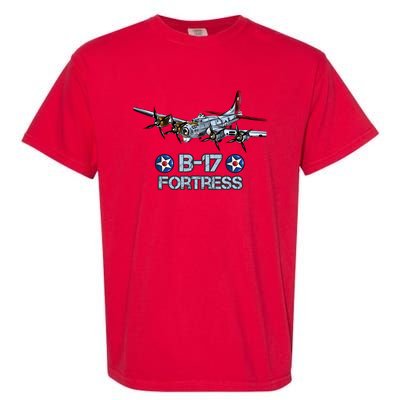 B17 Flying Fortress Bomber Garment-Dyed Heavyweight T-Shirt