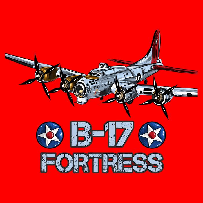 B17 Flying Fortress Bomber Button