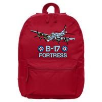 B17 Flying Fortress Bomber 16 in Basic Backpack