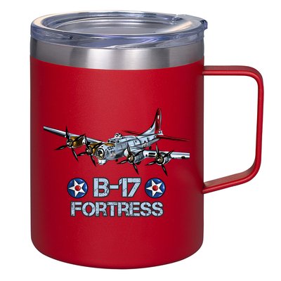 B17 Flying Fortress Bomber 12oz Stainless Steel Coffee Mug