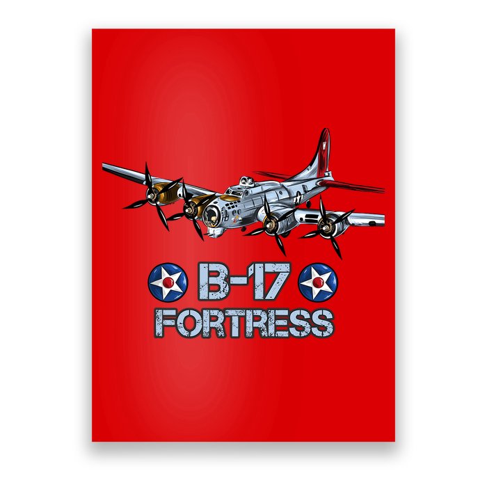 B17 Flying Fortress Bomber Poster