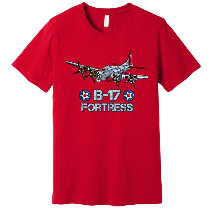 B17 Flying Fortress Bomber Premium T-Shirt