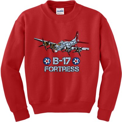 B17 Flying Fortress Bomber Kids Sweatshirt