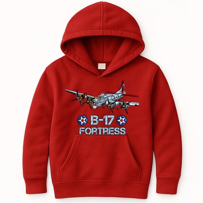 B17 Flying Fortress Bomber Kids Hoodie