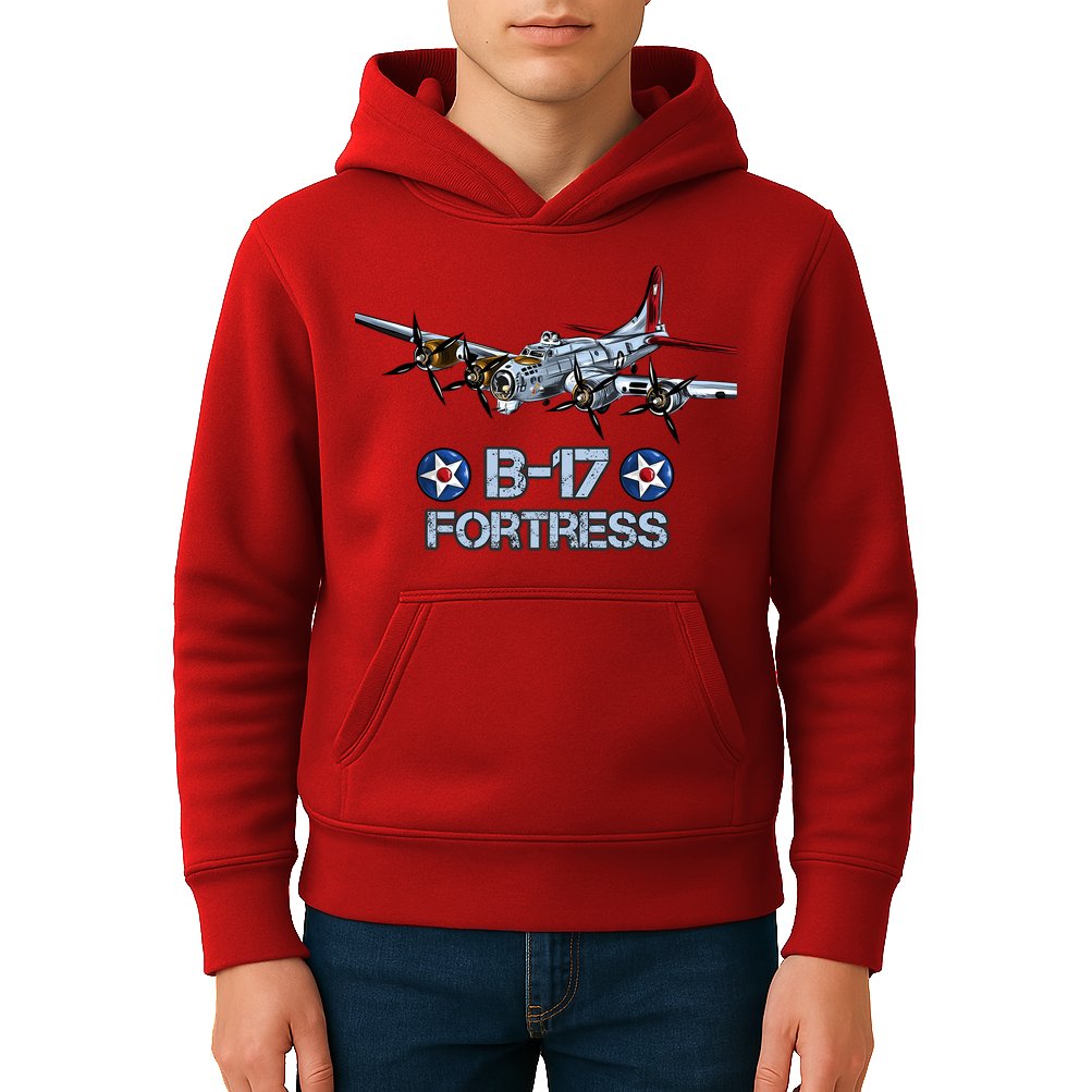 B17 Flying Fortress Bomber Kids Hoodie