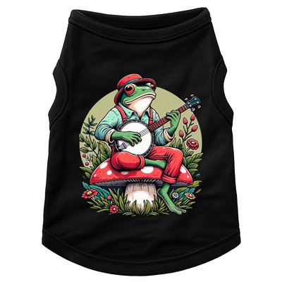 Banjo Froggy Fungi Serenade Cool Funny Frog Mystical Forest Doggie Tank