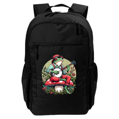 Banjo Froggy Fungi Serenade Cool Funny Frog Mystical Forest Backpack