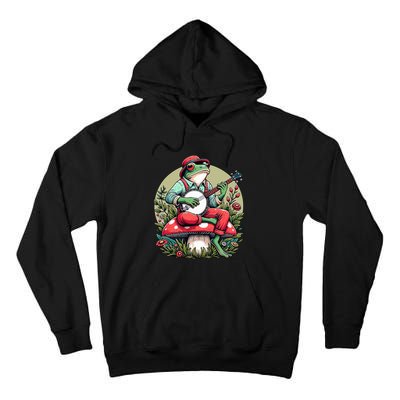 Banjo Froggy Fungi Serenade Cool Funny Frog Mystical Forest Tall Hoodie
