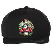 Banjo Froggy Fungi Serenade Cool Funny Frog Mystical Forest Wool Snapback Cap