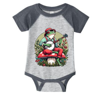Banjo Froggy Fungi Serenade Cool Funny Frog Mystical Forest Infant Baby Jersey Bodysuit