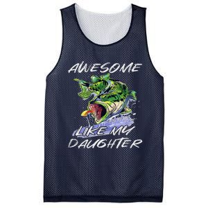 Bass Fishing FatherS Day Awesome Like My Daughter Mesh Reversible Basketball Jersey Tank