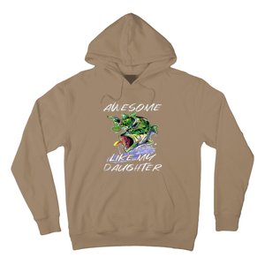 Bass Fishing FatherS Day Awesome Like My Daughter Hoodie