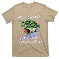 Bass Fishing FatherS Day Awesome Like My Daughter T-Shirt