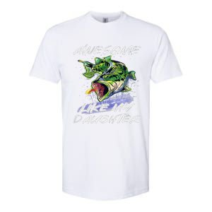 Bass Fishing FatherS Day Awesome Like My Daughter Softstyle CVC T-Shirt