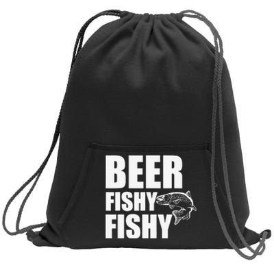 Beer Fishy Fishy Sweatshirt Cinch Pack Bag