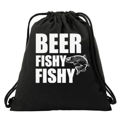 Beer Fishy Fishy Drawstring Bag