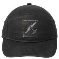 B17 Flying Fortress Ww2 B17g Bomber 7-Panel Snapback Hat