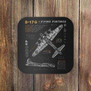 B17 Flying Fortress Ww2 B17g Bomber Coaster