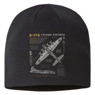 B17 Flying Fortress Ww2 B17g Bomber Sustainable Beanie