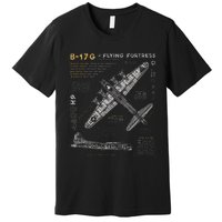 B17 Flying Fortress Ww2 B17g Bomber Premium T-Shirt