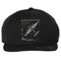 B17 Flying Fortress Ww2 B17g Bomber Wool Snapback Cap