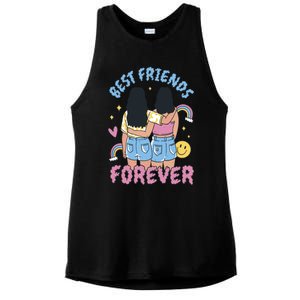 Best Friends Forever Retro Cute Gift Ladies PosiCharge Tri-Blend Wicking Tank