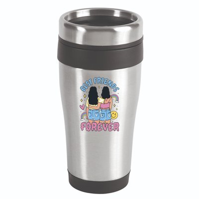 Best Friends Forever Retro Cute Gift 16oz Travel Tumbler