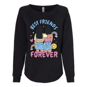 Best Friends Forever Retro Cute Gift Womens California Wash Sweatshirt