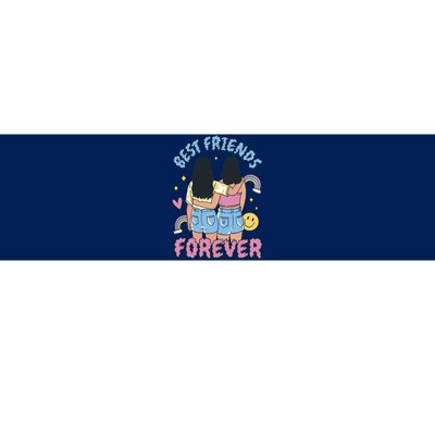 Best Friends Forever Retro Cute Gift Bumper Sticker