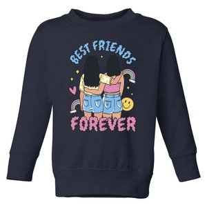 Best Friends Forever Retro Cute Gift Toddler Sweatshirt