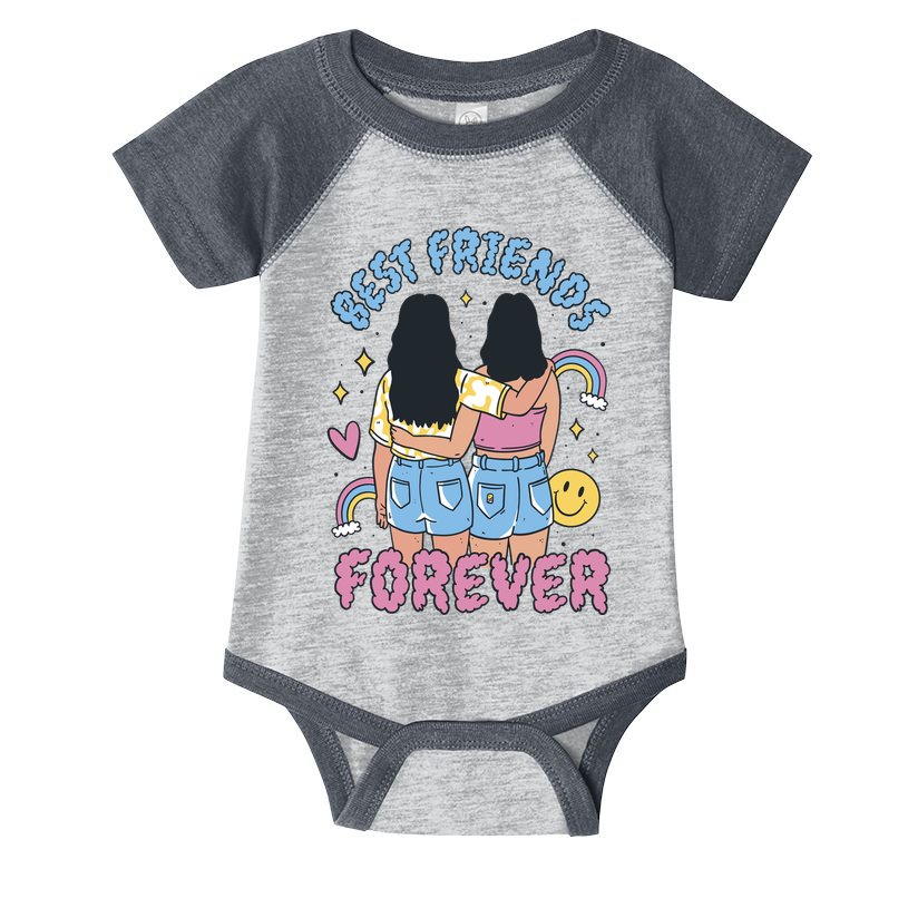 Best Friends Forever Retro Cute Gift Infant Baby Jersey Bodysuit