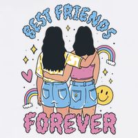 Best Friends Forever Retro Cute Gift Doggie Tank