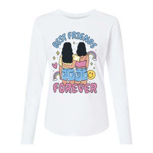 Best Friends Forever Retro Cute Gift Womens Cotton Relaxed Long Sleeve T-Shirt